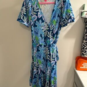 Lilly Pulitzer wrap dress size XL